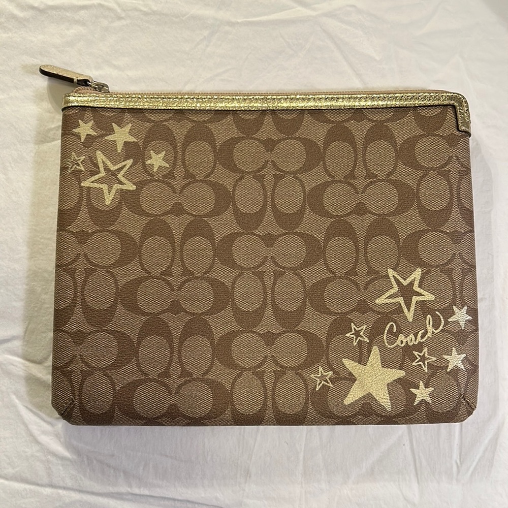 NWOT Coach Tablet Holder / Accessories Bag